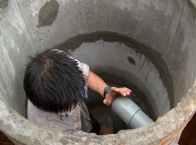 Hệ thống lắp đặt hầm tự hoại.