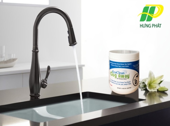 Th&ocirc;ng tắc bồn rửa mặt lavabo hiệu quả bằng bột vi sinh EcoClean